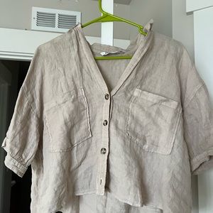 zara flowy shirt